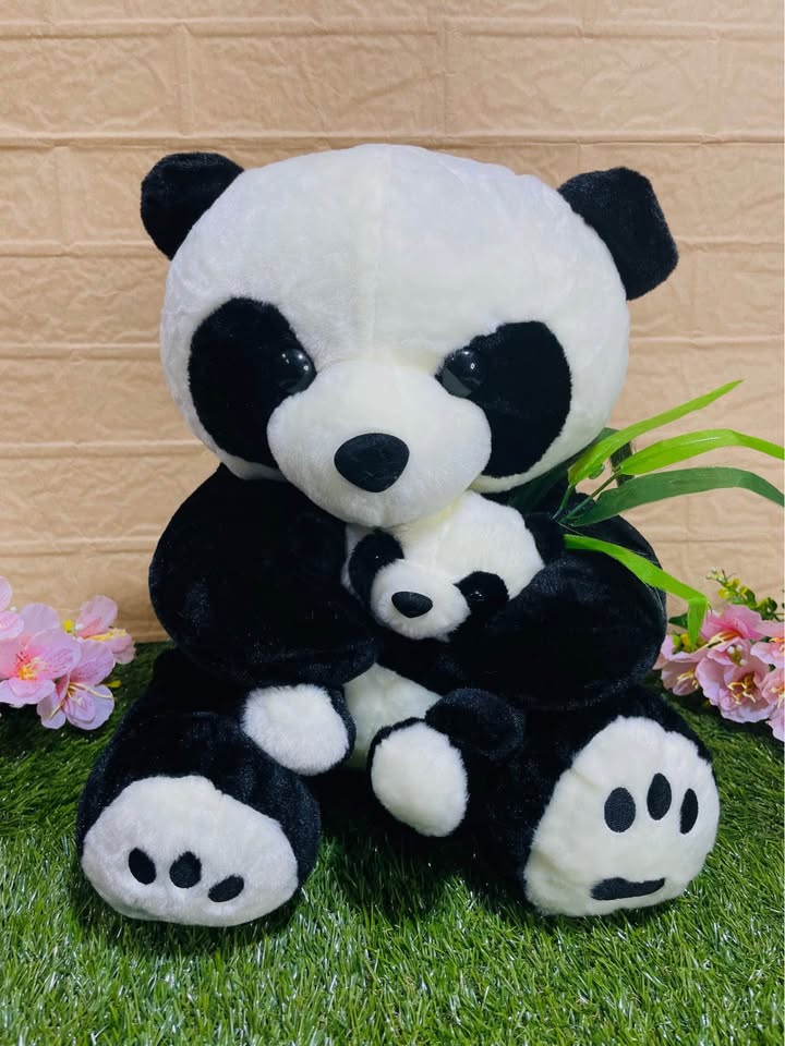 Peluche Panda Con Su Bebe Panda
