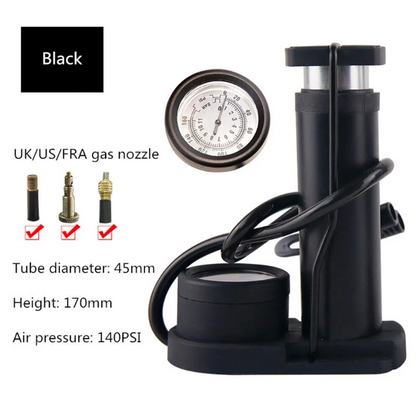 Inflador De Pie Con Bomba