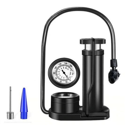 Inflador De Pie Con Bomba